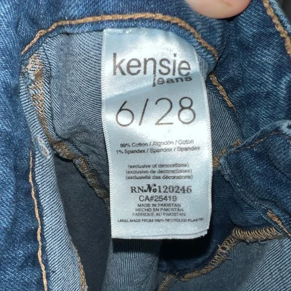 Kensie Jeans the Savannah High Rise Flare Crop - Picture 3 of 5